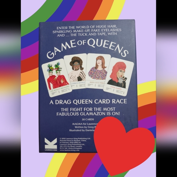Drag Queen Card Game "Game of Queens" A Drag Queen Card Race 🌈✨️NIB - Picture 2 of 3